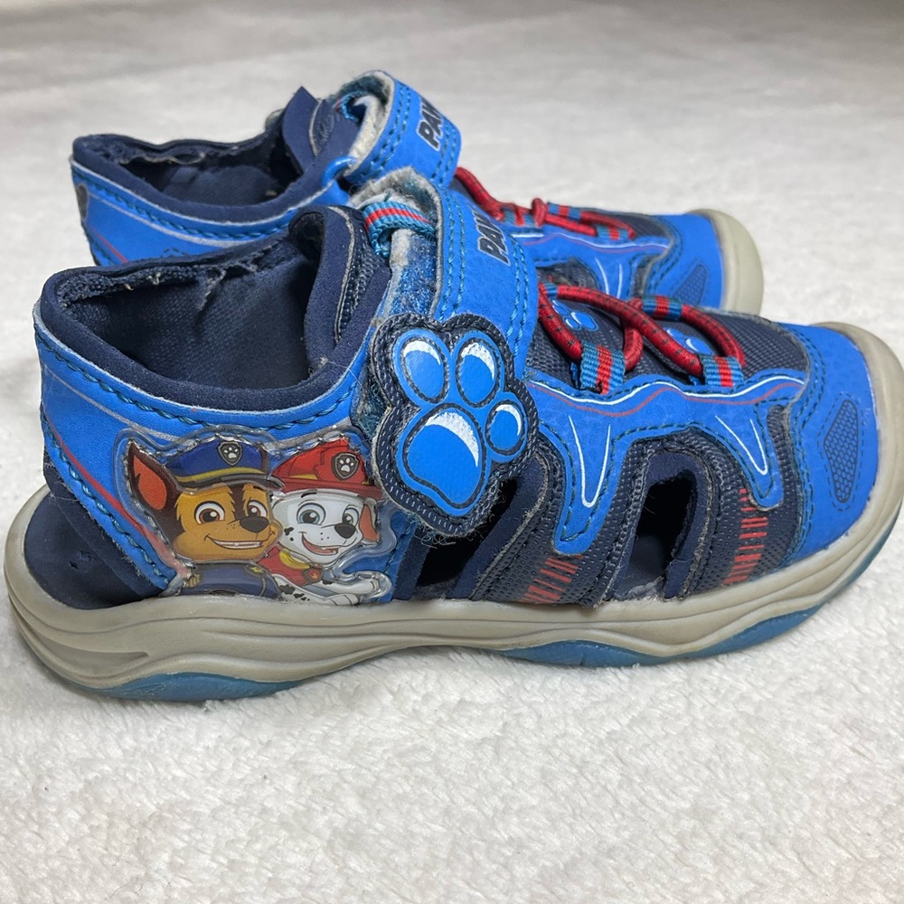 🌼4/$10🌼 Paw Patrol Kids Blue Light Up Water Sandals | Size Toddler 7